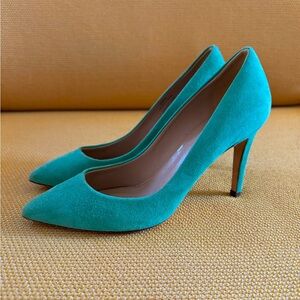J.Crew Teal Suede Pumps